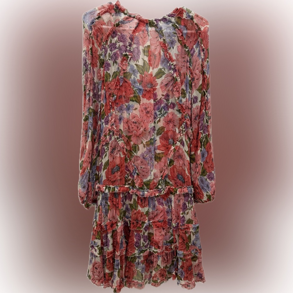 Zimmermann Poppy Frill Billow Mini Dress - Picture 6 of 8